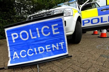 Person cut free in three vehicle crash at Ilsington