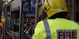 Fire in airing cupboard at remote home