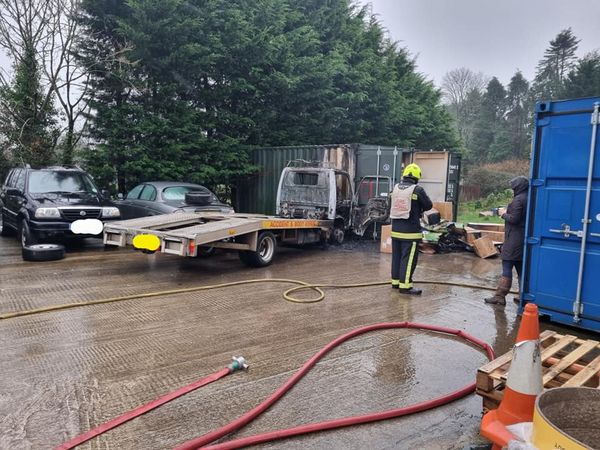 Fire crews tackle vehicle blaze 