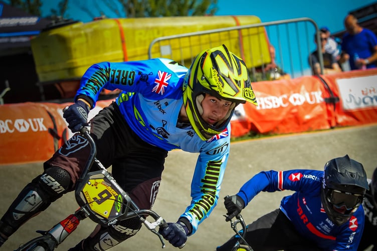 INSPIRING comeback for BMX athlete and competitor, Max Avery, who fought his way to the finishline despite suffering a serious setback right out of the gate.
As the gates dropped and the 22 riders atop the National Cycling CentreÕs eight-metre starting hill hurtled down towards the first of the tracks many jumps, 15-year-old Max Avery and another rider came barrelling into one another causing both riders to hit the dirt. 
Undetered and laser-focused, Max instinctively picked up his bike, set his sights on the finish line and set about getting back in the race.
Not satisfied with merely finishing the race, MaxÕs skill and determination awarded him 12th place Ð a seriously impressive feat for the Newton Abbot local given how vital a sound start is in the world of BMX track racing.
Riding a BMX bike for the first time at just four years old, Max made his debut into the competitive scene when he was seven and the rest, as they say, is history.
Today, Max is ranked fourth nationally in the Male 16s catergory, rides for Green Machine, a beloved bike shop in Kingsteignton renowned for its support of the BMX community across Teignbridge, and is in the business of travelling to countries far and wide to compete - among them the Netherlands, Belgium and Azerbaijan to name but a few.
This past weekend it was the Racing Under The Roof 2021 BMX event hosted at ManchesterÕs purpose-built National Cycling Centre that brought the countryÕs top up and coming riders together.
No stranger to adversity, Max overcame a less than perfect start, and that would be putting it mildly, and achieved a great feat of which he should be proud. 
Onwards and upwards for the young man who has already achieved so much.