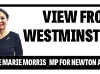 Waging war on cars - MP Anne Marie Morris' latest column 