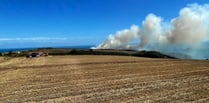 Firefighters tackle blaze at National Trust grounds 