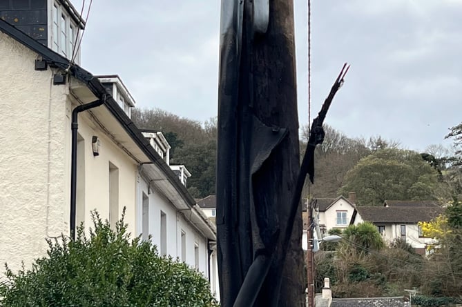 HOMES were without power for several hours today, Saturday, in Shaldon as a cable was pulled down.
Picture: Teignmouth Police Station (Feb 25 2023)