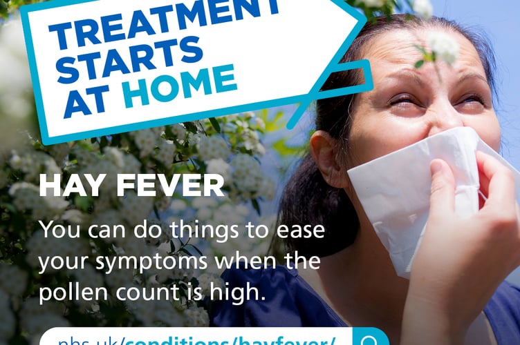 NHS Devon advice on hay fever.
Picture: NHS (27-6-23)