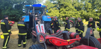 Firefighters get to grips with farming machinery at drill night 