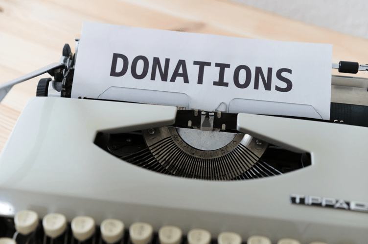 Donations stock image 