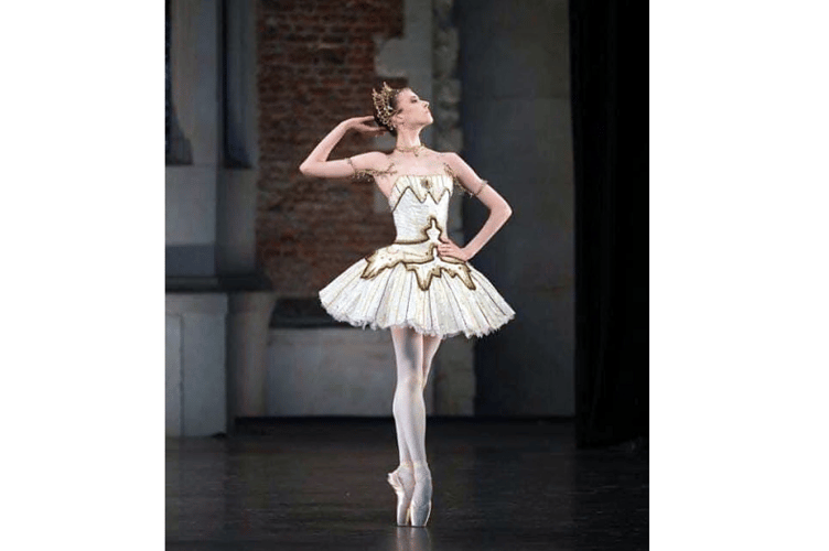 Bethany when training with the Royal ballet School