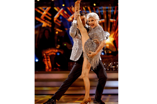 Angela’s strictly hoofing it