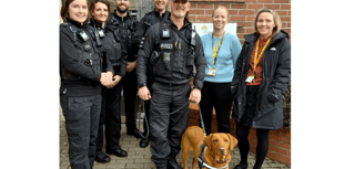 Police dog Skye really does have a nose for it