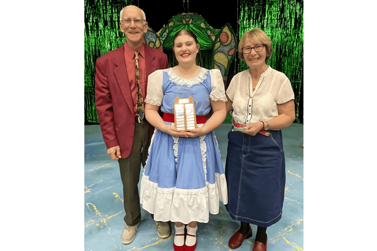 Helen Foundation Trustees Roger and Annie Kirk with Nellie Mallett