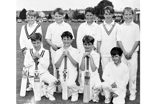 Teignbridge Schools cricket competition at Newton Abbot Recreational Trust in June
1994. Blackpool Primary School’s team.