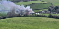 Fire breaks out in Exminster shed 