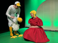 Artist's Goose character adapted for stage show 