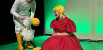 Artist's Goose character adapted for stage show 