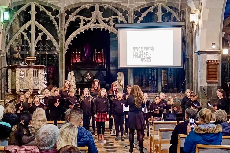 Teignmouth Youth Choirc concert at St Peter's Church Shaldon