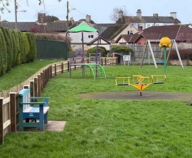 Play park work coming on leaps and bounds 