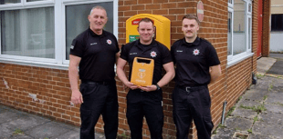 Defibrillator installed at fire station