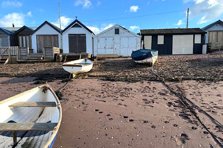 Beach hut at Back Beach, Teignmouth.