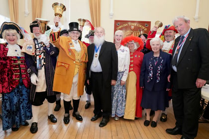 Town crier becomes town's first Honorary Freeman 