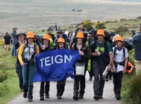 Students recovering after completing Ten Tors 