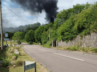 Five fire engines in attendance at workshop fire near Buckfastleigh