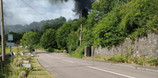 Five fire engines in attendance at workshop fire near Buckfastleigh