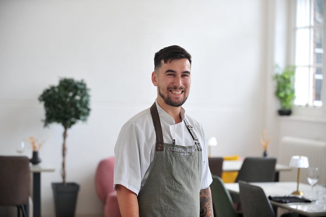 Creeping Thyme Restaurant at Seale Hayne. Louis Bennett