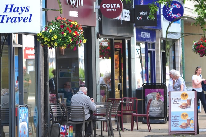 A hike in charges for street cafe licences by Teignbridge District Council  has upset many businesses in Newton Abbot. Tables outside Costa