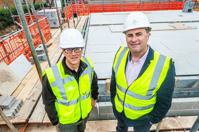 Tom Woodman, Chief Executive at Teign Housing and Graham Hutton, Deputy Managing Director at Baker Estates