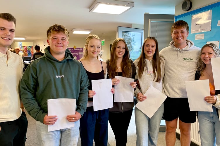 Results day at Teignmouth Community School