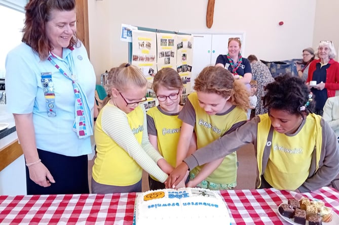 Brownies in Ashburton celebrated their 100th birthday. Photo courtesy of Ann Werry. 