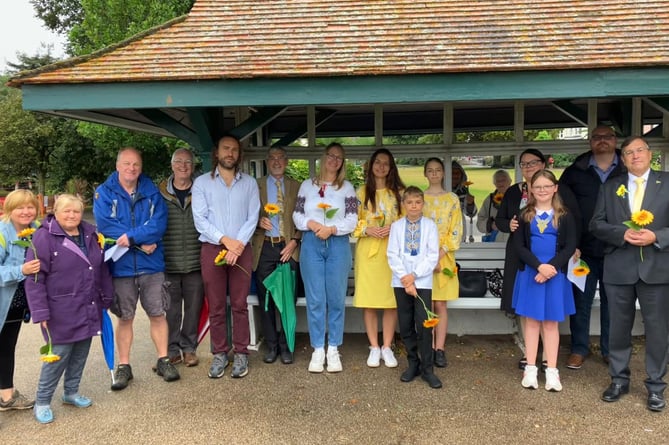 Ukraine Independence Day in Dawlish. 