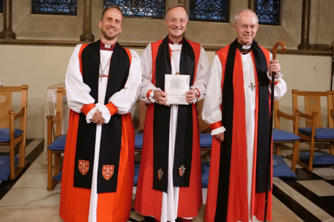 Bishop of Plymouth, Bishop of Exeter, bishop of Canterbury