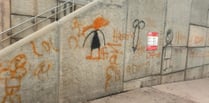 Offensive graffiti daubed on sea wall 