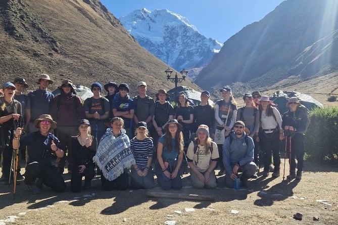 Coombeshead Academy students on their four week trip to Peru. 