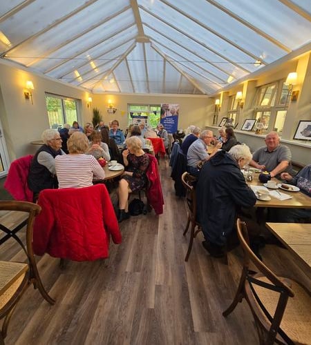 Oddfellows social group enjoy one of their regular events in Newton Abbot.