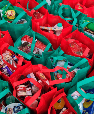 Hamper stock image 