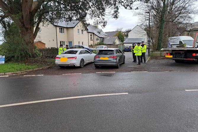 Today's speeding operation by police. Photo Ashburton police