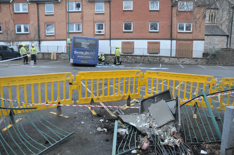 The Country Bus crashed into Newfoundland Way car park 